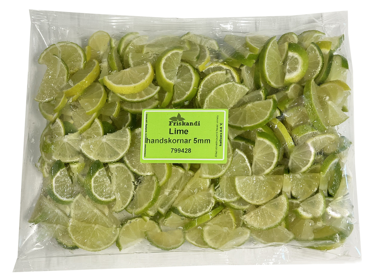 Lime handskornar sneiðar 5mm 5kg (P)