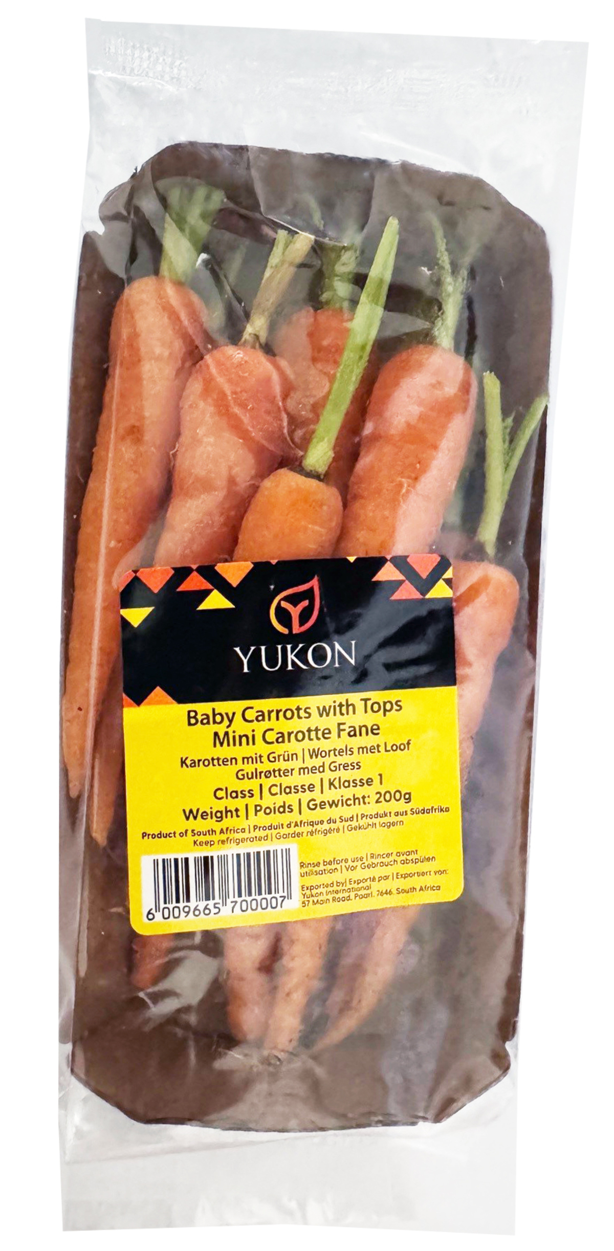 Gulrætur mini m/grasi 6x200gr