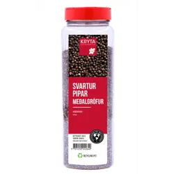 Kryta Svartur Pipar meðalgrófur - Cafe grind 9x450