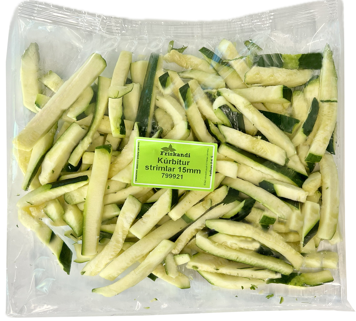 Kúrbítur strimlar 15mm 3kg (P)