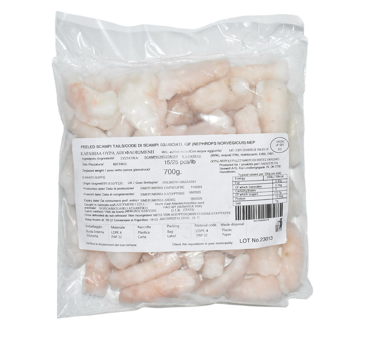 Humarhalar Skelflettir stór 10/20 10x1kg