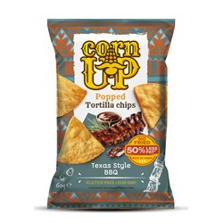 CornUP Tortilla chips Texas style BBQ 24x60g