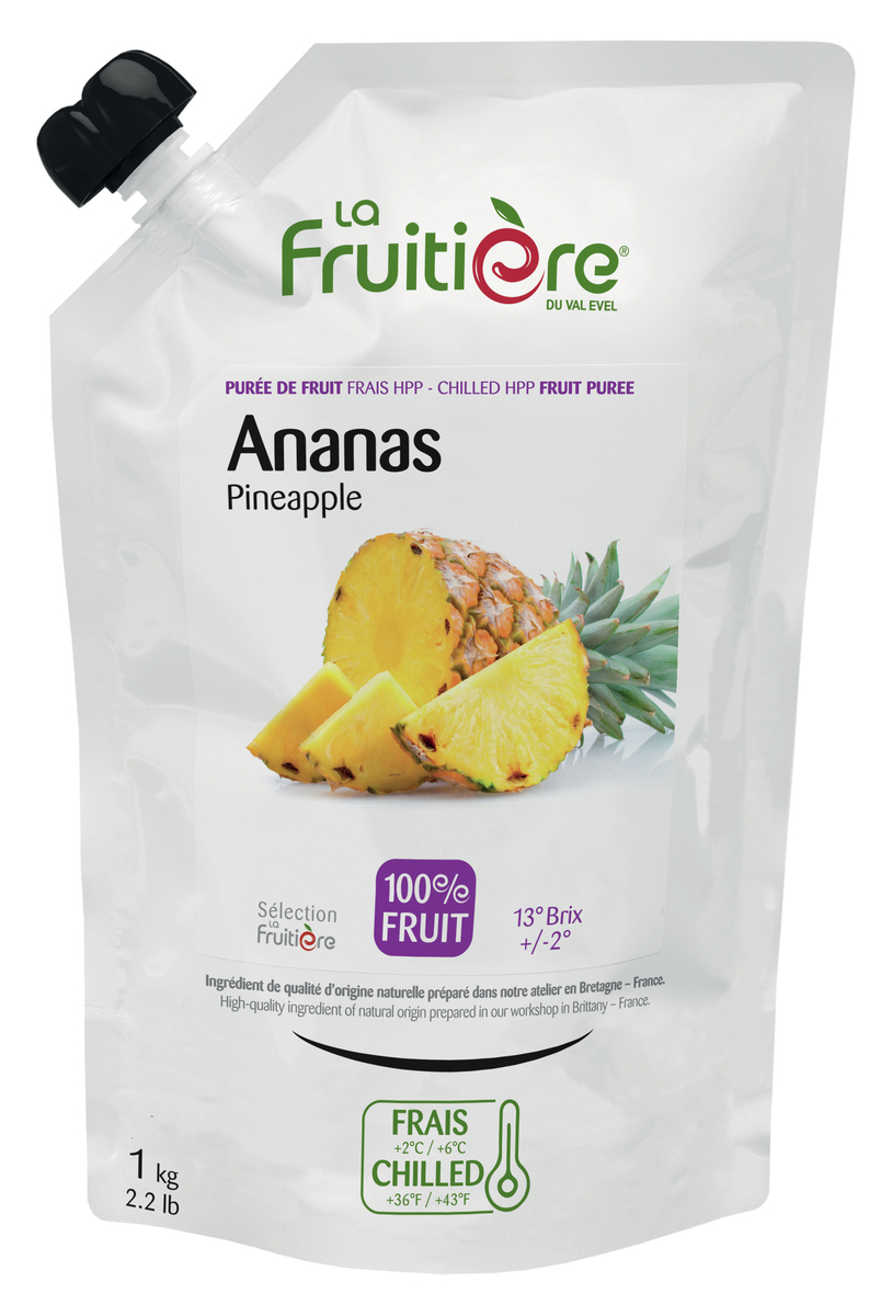 La Fruitiere 100% Pineapple puree 6x1kg