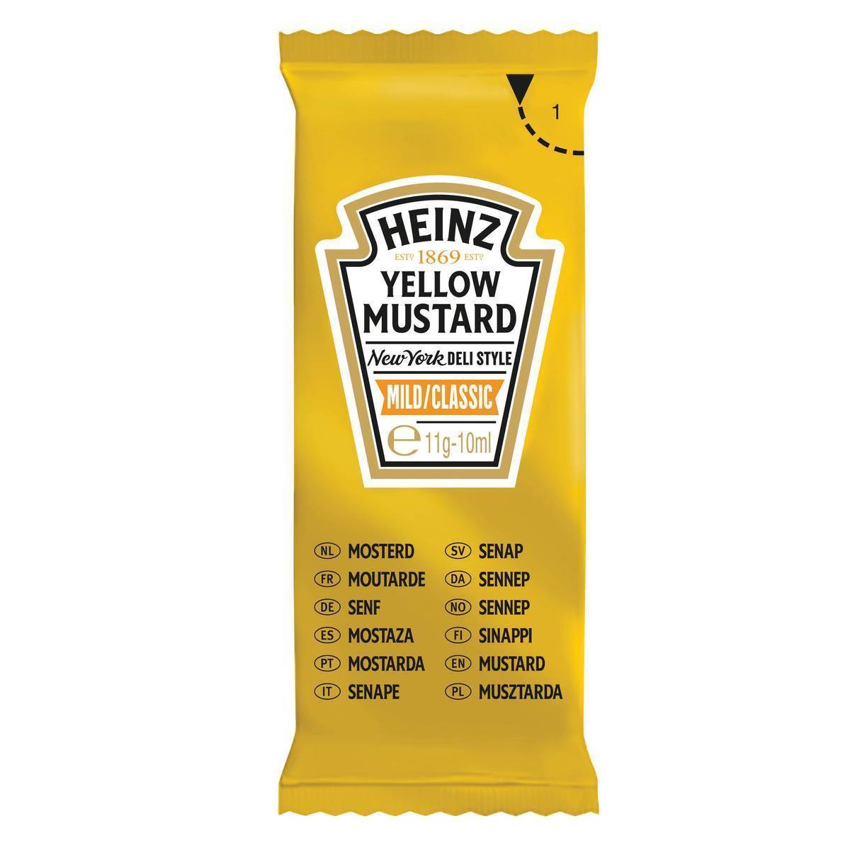 Heinz Yellow Mustard Mild Bréf 200x10g