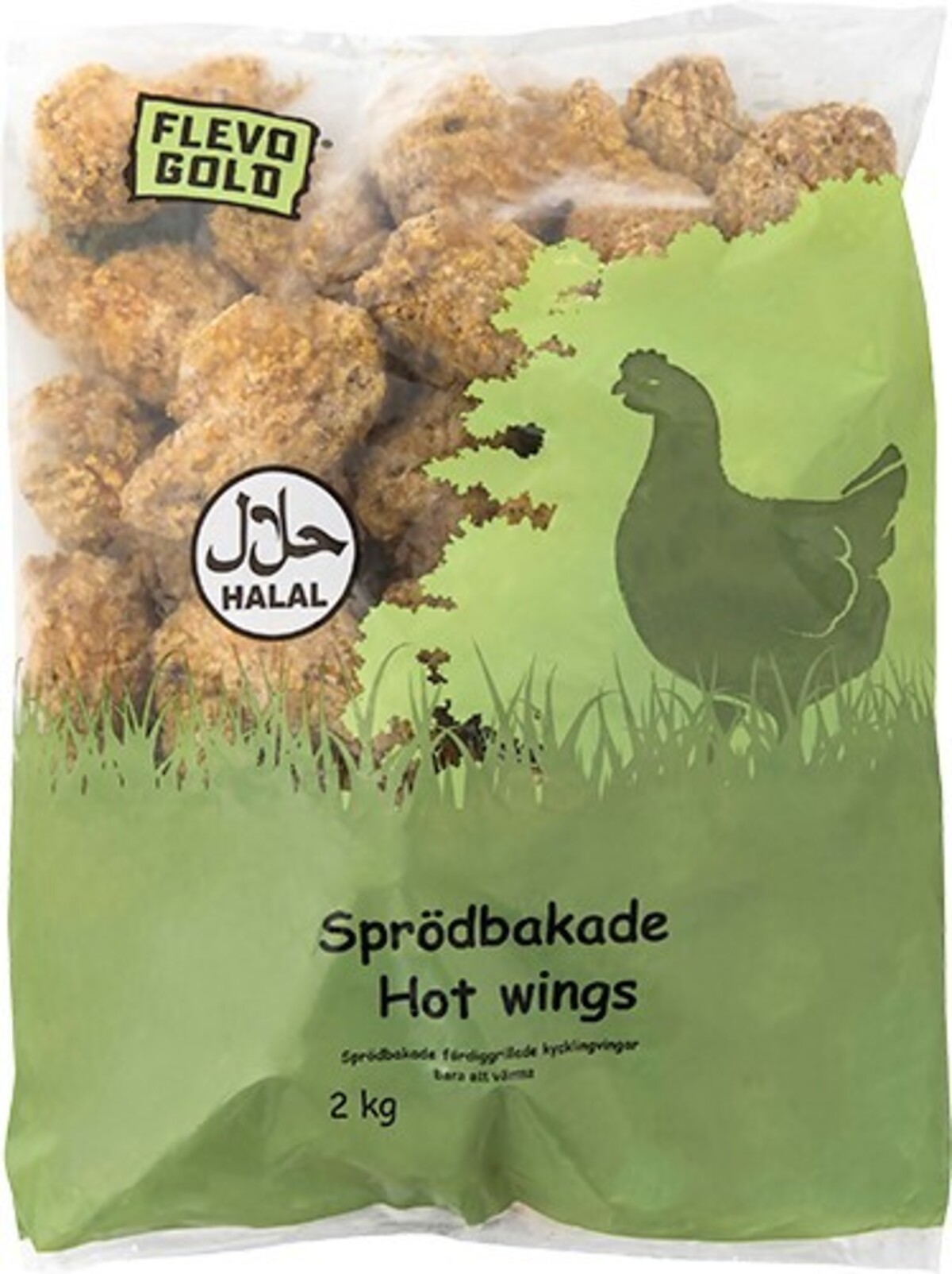 Flevogold Hotwings eldaðir 5x2 kg