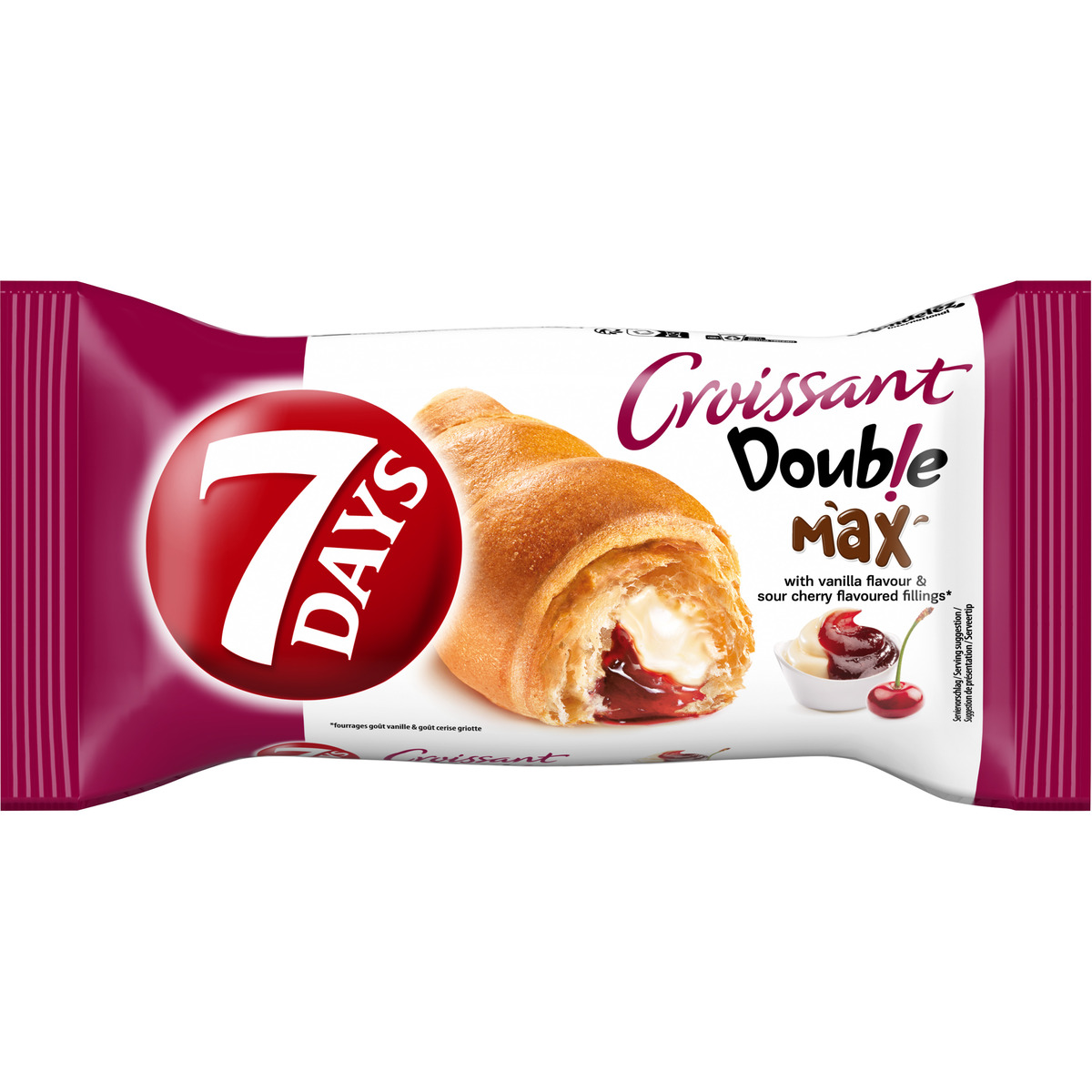7 Days Croissants Vanilla & Cherry 20x80gr