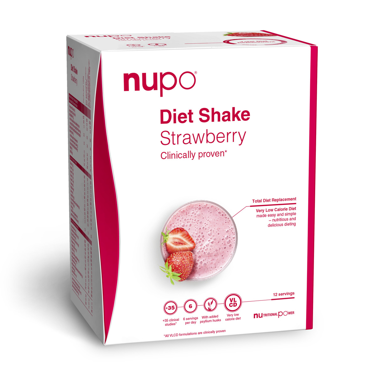 Nupo Diet Shake Strawberry Bréf 4x384gr