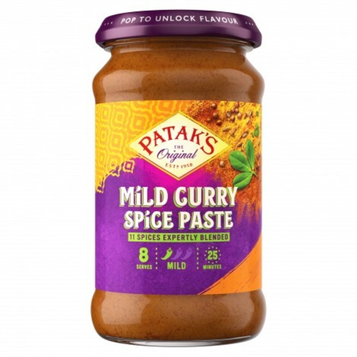 Pataks Curry Paste Mild 6x283gr