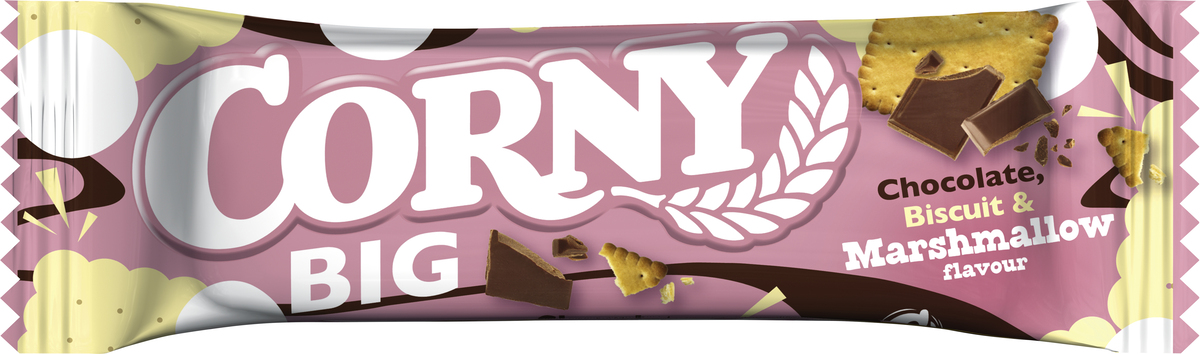 Corny Big Chocolate, Biscuit & Marsmallow 24x40gr