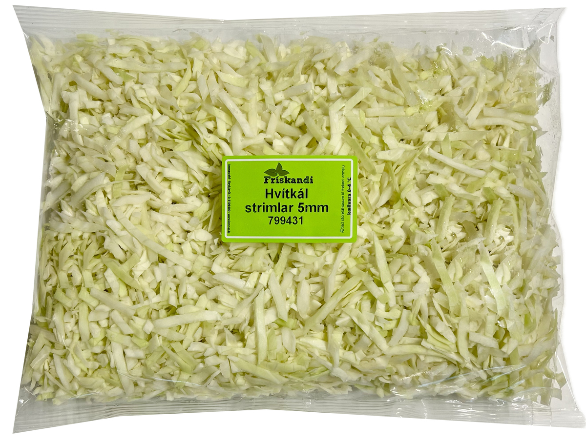 Hvítkál strimlar 5mm 3kg (P)