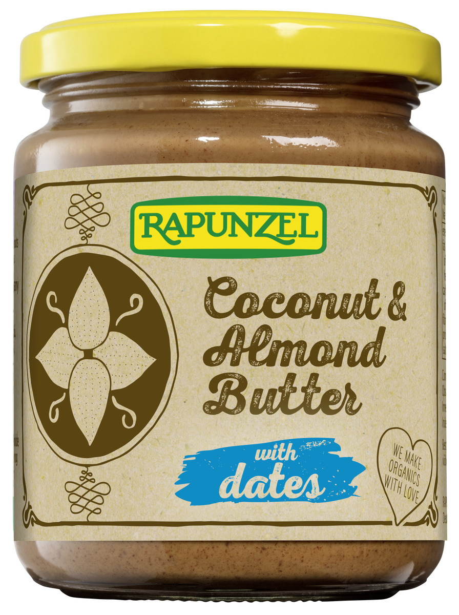 Rapunzel Kókos & Möndlusmjör með döðlum 6x250g