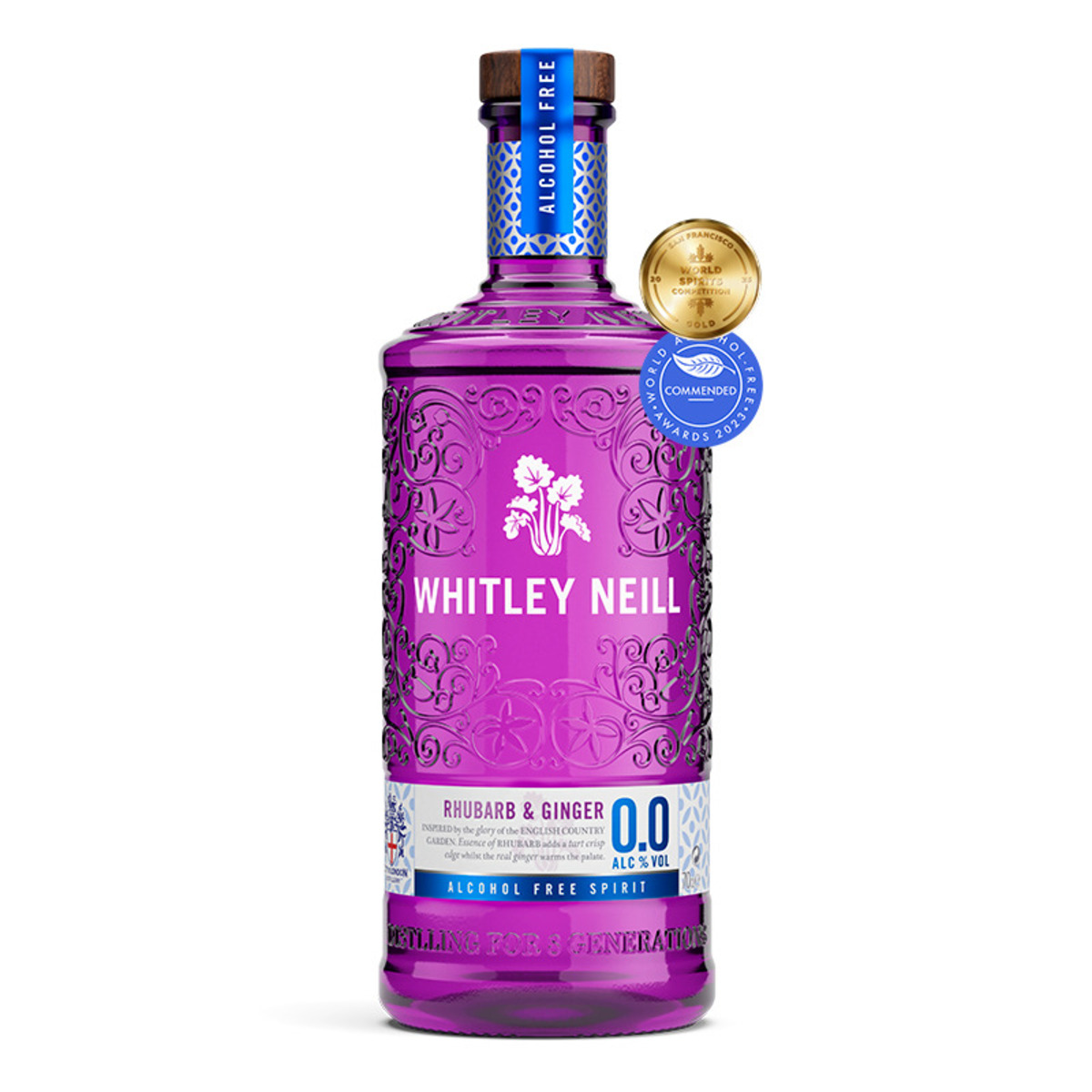 Whitley Neill 0.0% Rhubarb & Ginger 6x700ml