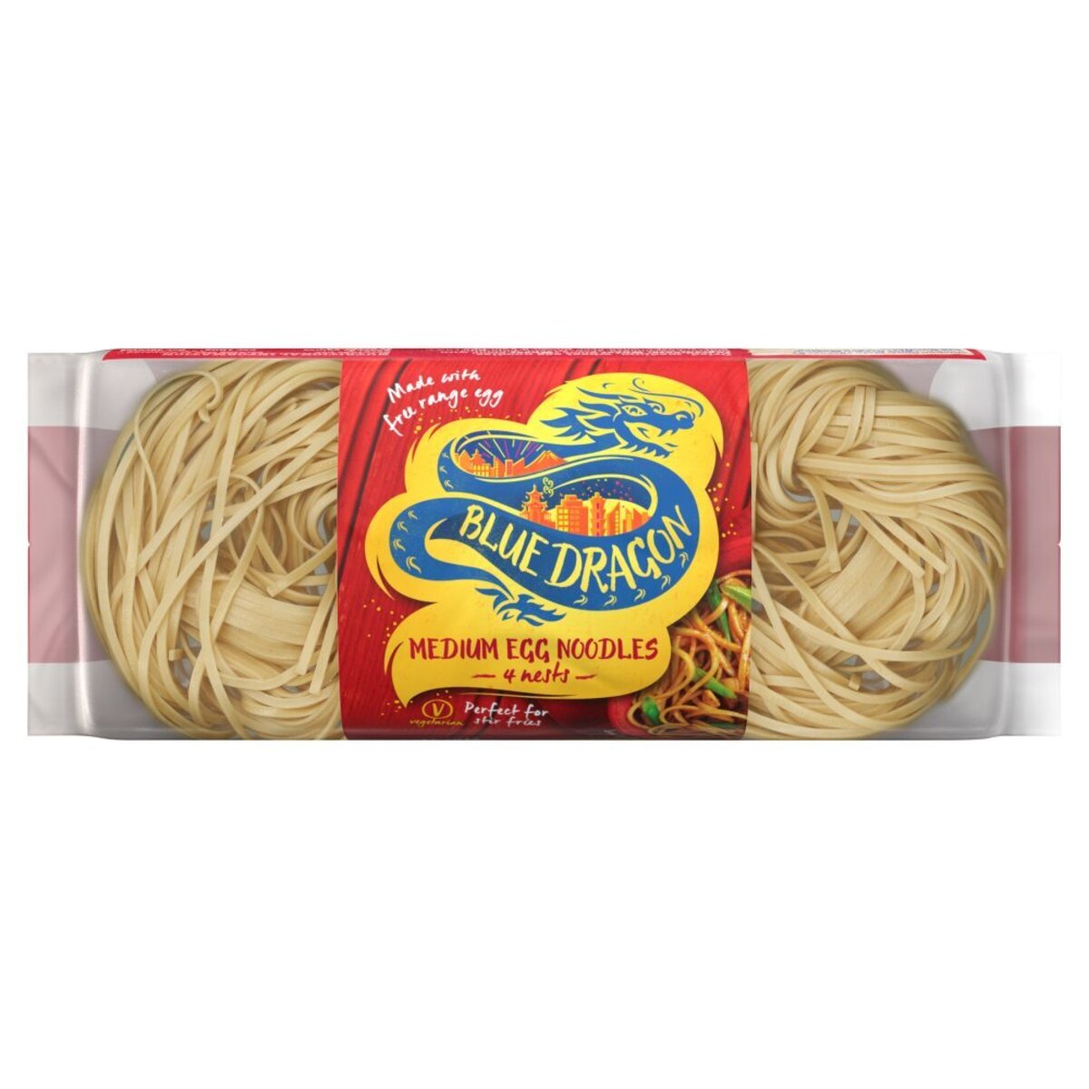 Blue Dragon Medium Egg Noodles Nest 8x250g