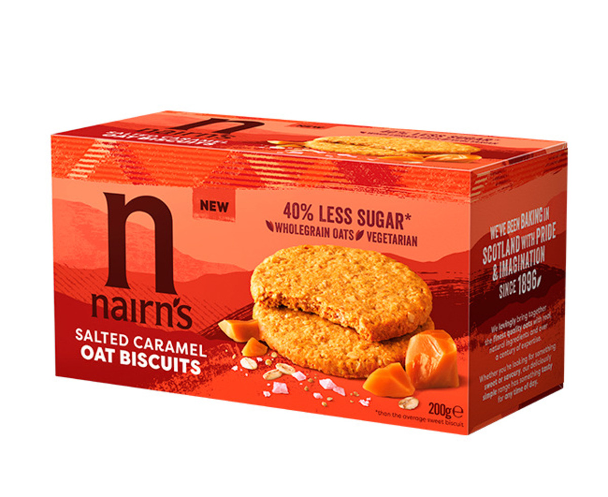 Nairn´s Salted Caramel Oat Biscuits 6x200g