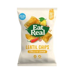 Eat Real Lentil Chips Chilli & Lemon 10 X 113G