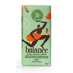Balance tablet milk pistachio, almonds and hazelnuts 12x100g