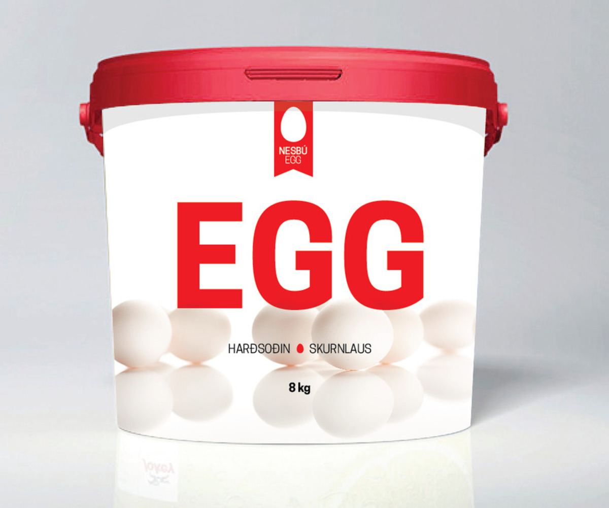 Soðin egg 8 kg
