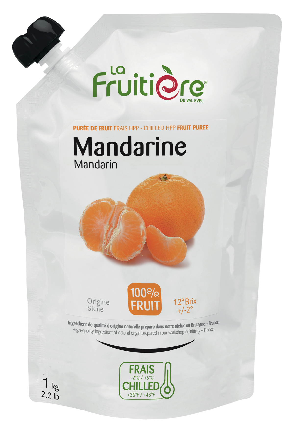 La Frutiere 100% Mandarin Puree 6x1kg