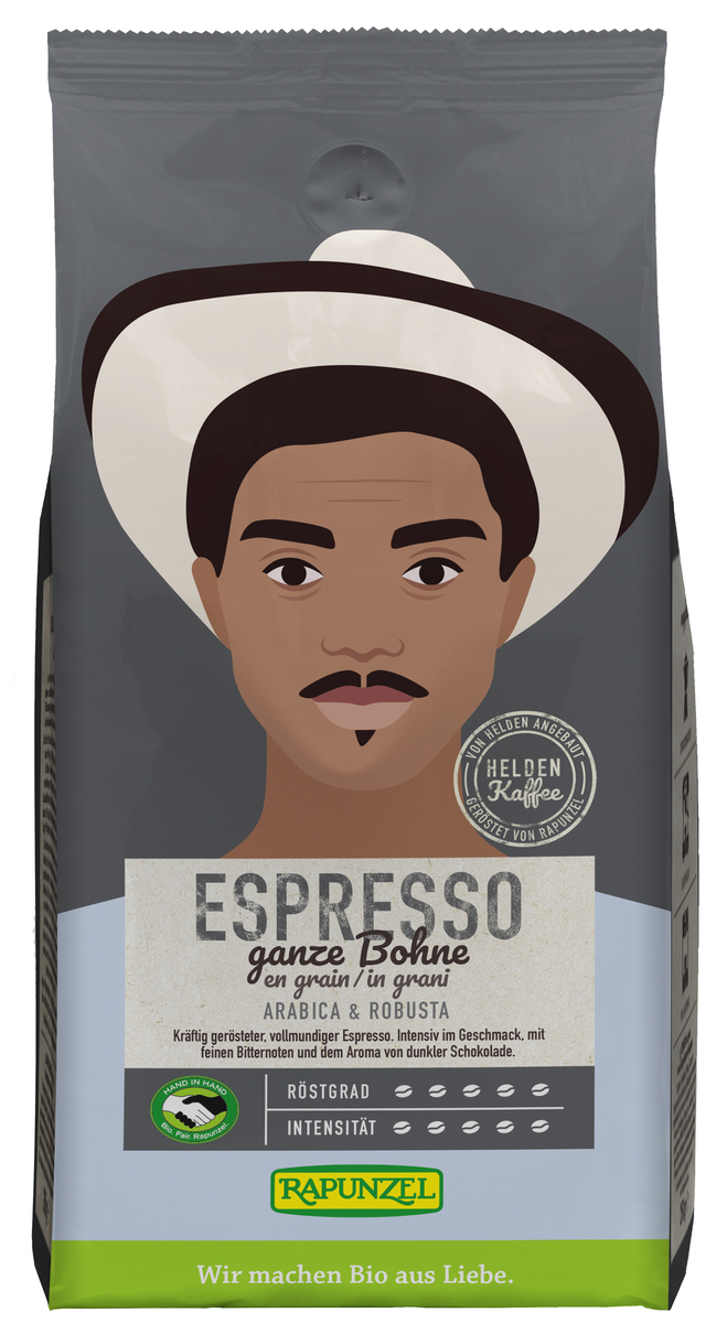 Rapunzel Ganze Espresso Baunir 10x250gr (M)