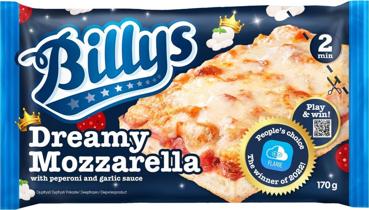 Billys Pan Pizza Dreamy Mozzarella  20x170gr