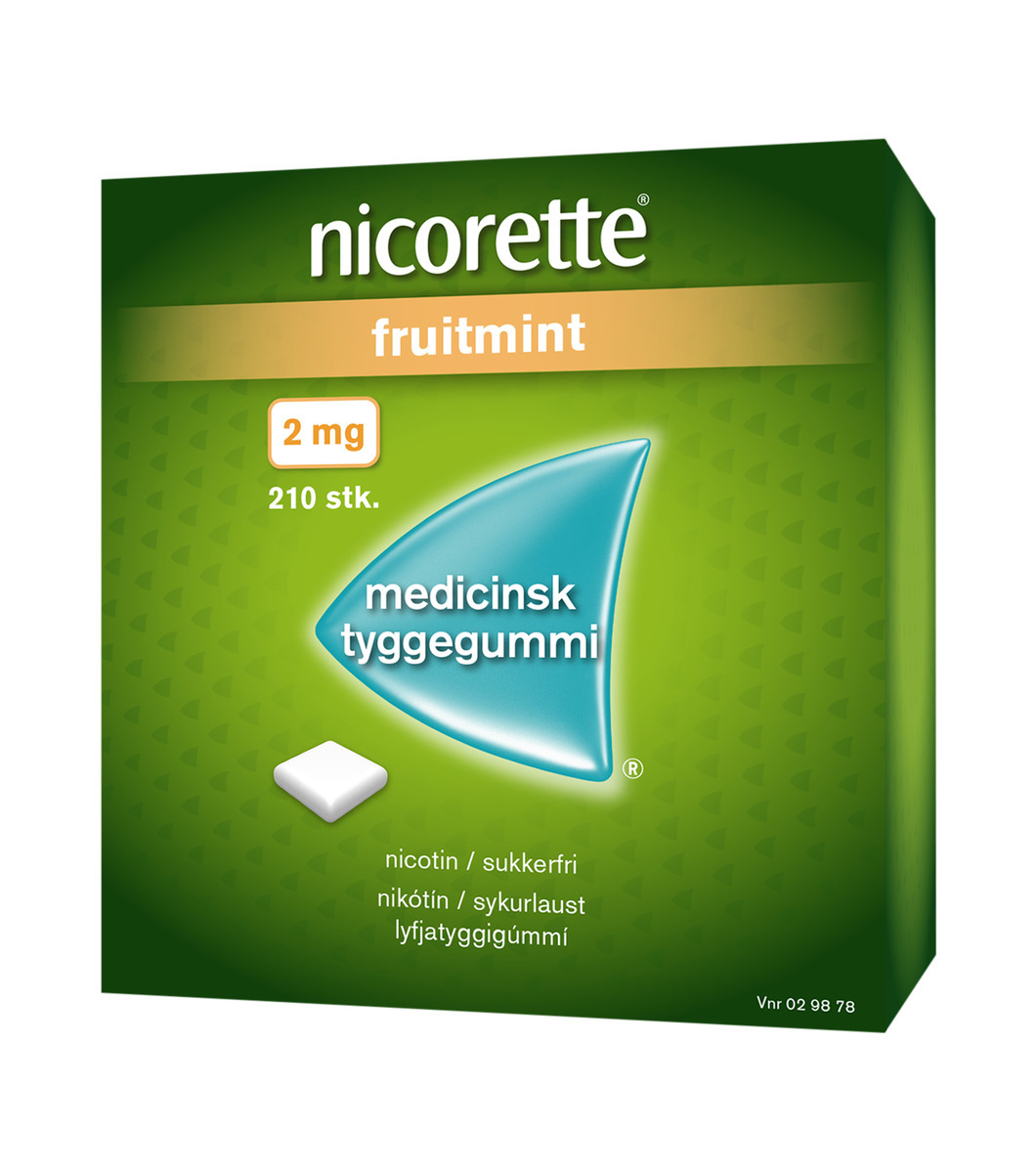 Nicorette Fruitmint Lyfjatyggigúmmí 4x12x30stk