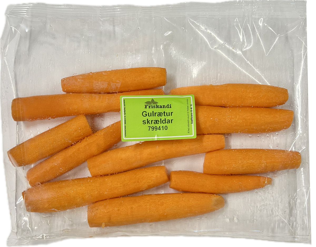 Gulrætur skrældar 5kg (P)