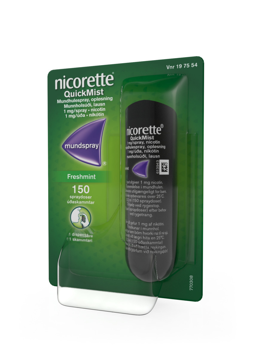 Nicorette Quickmist 1mg Munnholsúði 6x1mg