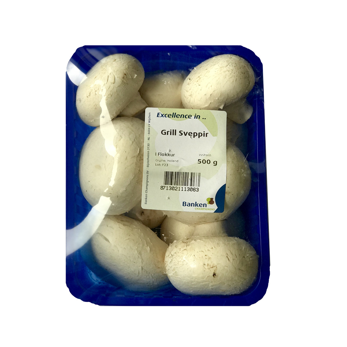 Sveppir Grill 8x500gr (FL)