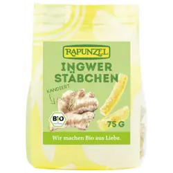 Rapunzel Þurrkaður Engifer Sykraður 8x75gr (M)