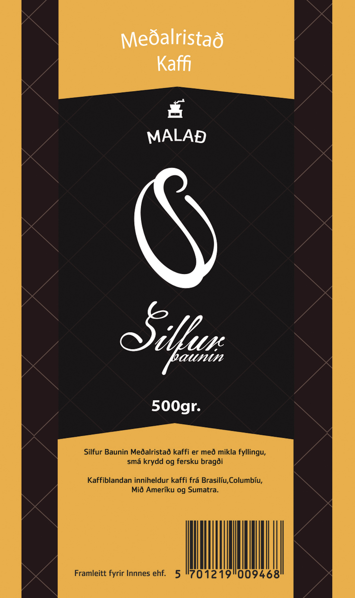 Silfur Meðalristað Malað 16x500gr