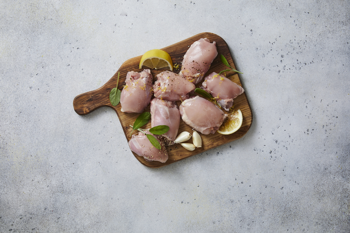 Flevo Úrb. Skinnl. Kjúklingalæri 98% 5x2 kg