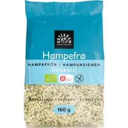 Urtekram hampfræ afhýdd 7x160g