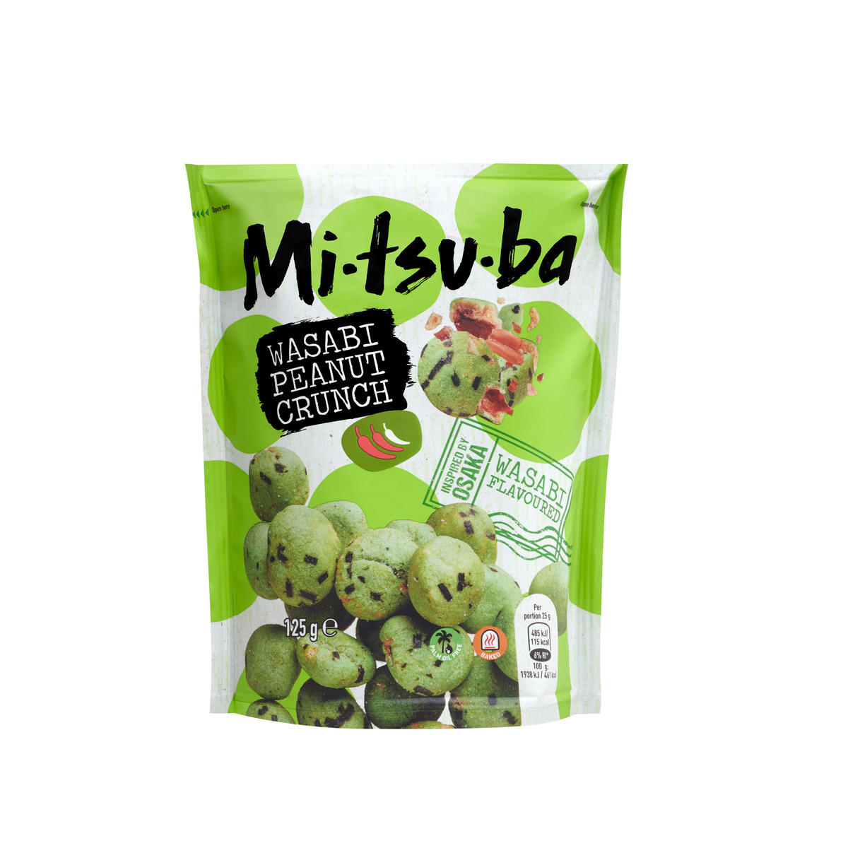 Mitsuba wasabi peanut crunch 6x125 g