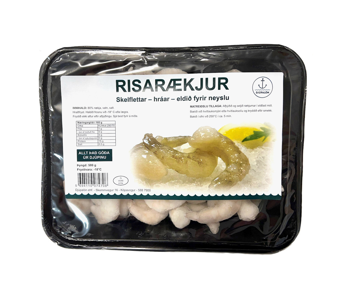 Risarækja 31/40 skelflett 20x500gr
