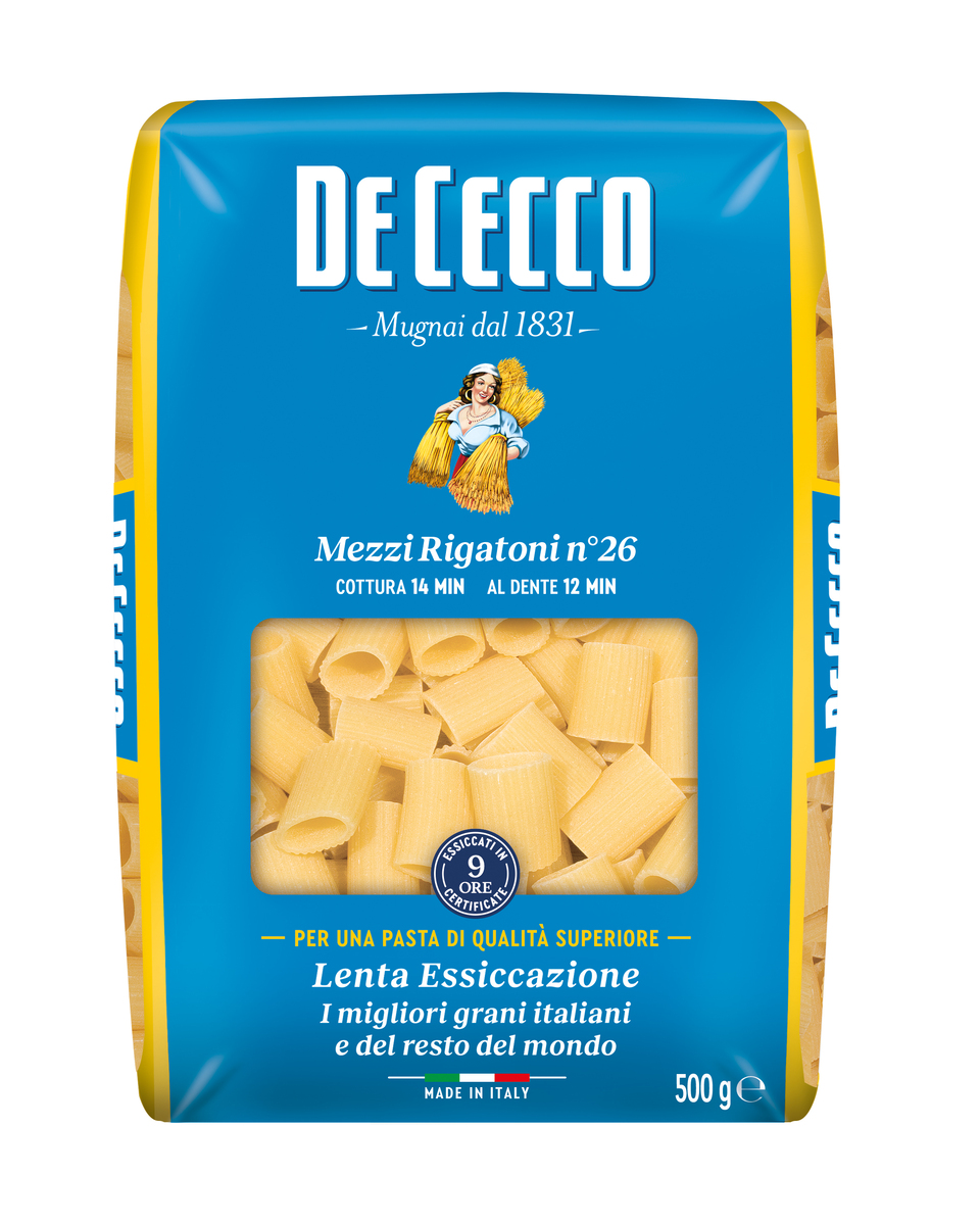 De Cecco Mezzi Rigatoni 24x500g