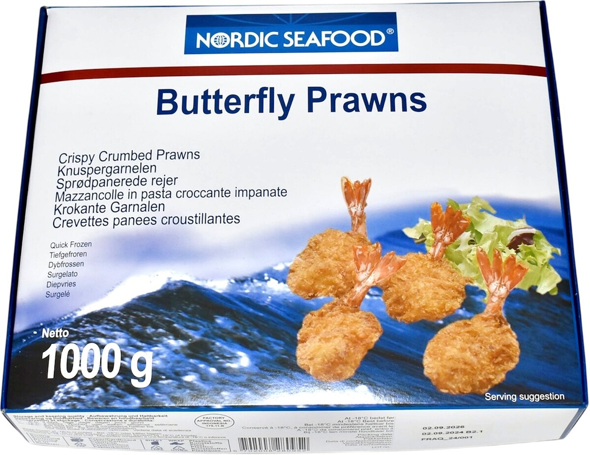 Risarækja Crispy Butterfly 10x1kg