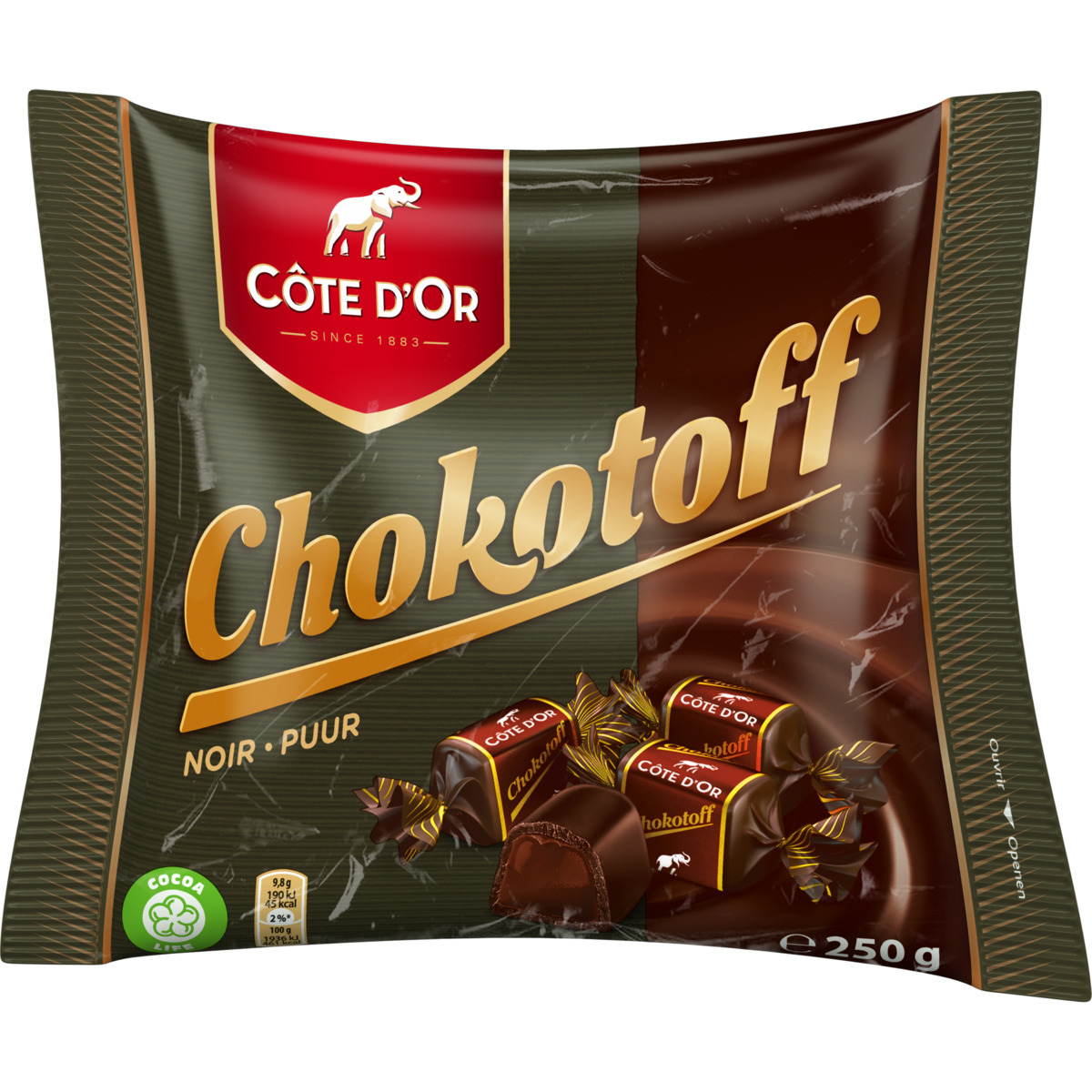 Cote D´Or Fílakaramellur 30x250gr