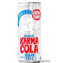 Karma Cola Sugar Free 250ml cans