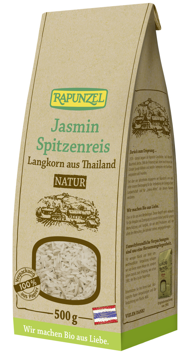 Rapunzel Jasmín Hýðishrísgrjón 6x500gr (M)