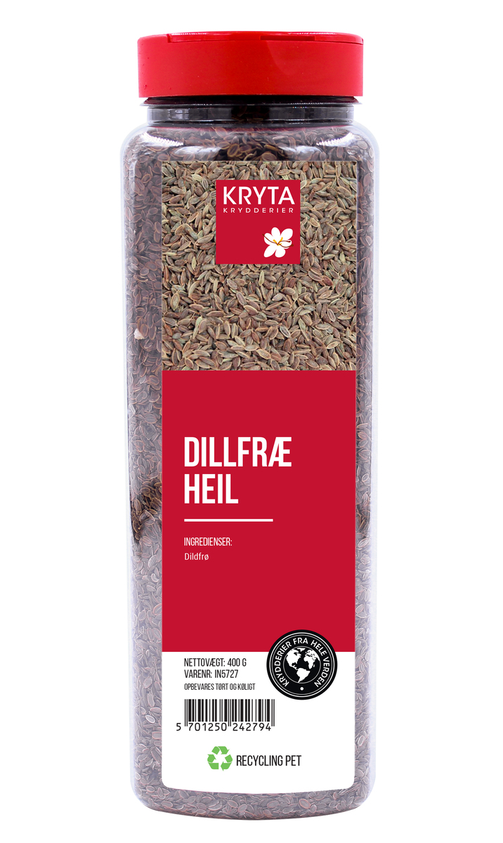 Kryta Dillfræ Heil - Dildfrø Hel 9x400g