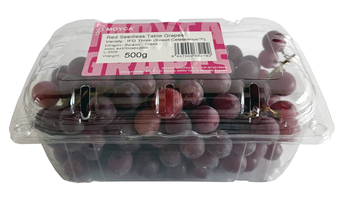 Vínber rauð 10x500gr steinlaus