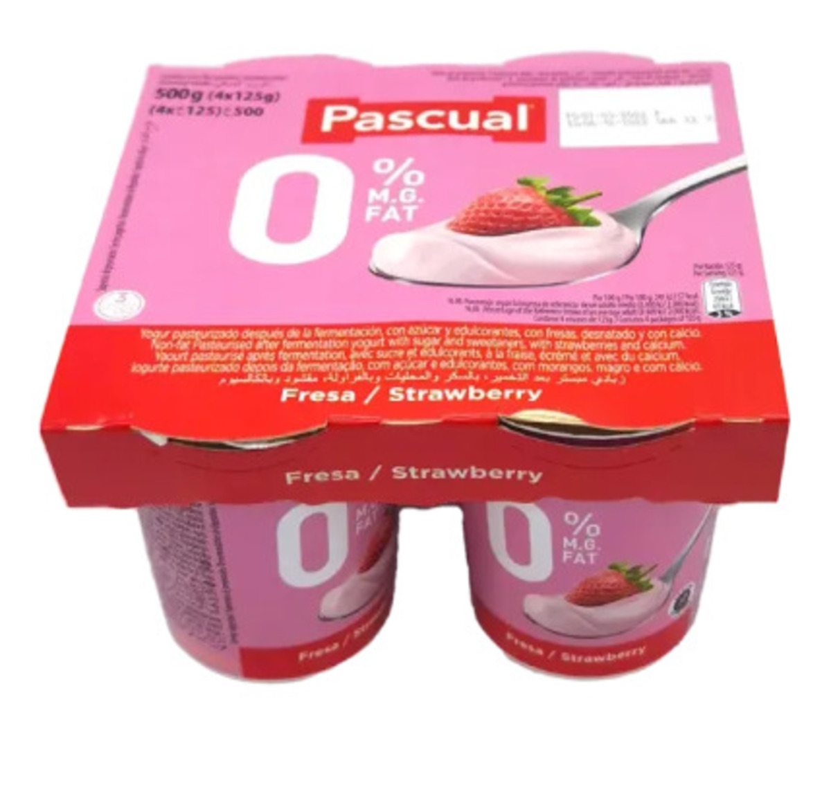 Pascual Jógúrt 0% Strawberry 6 x 480gr