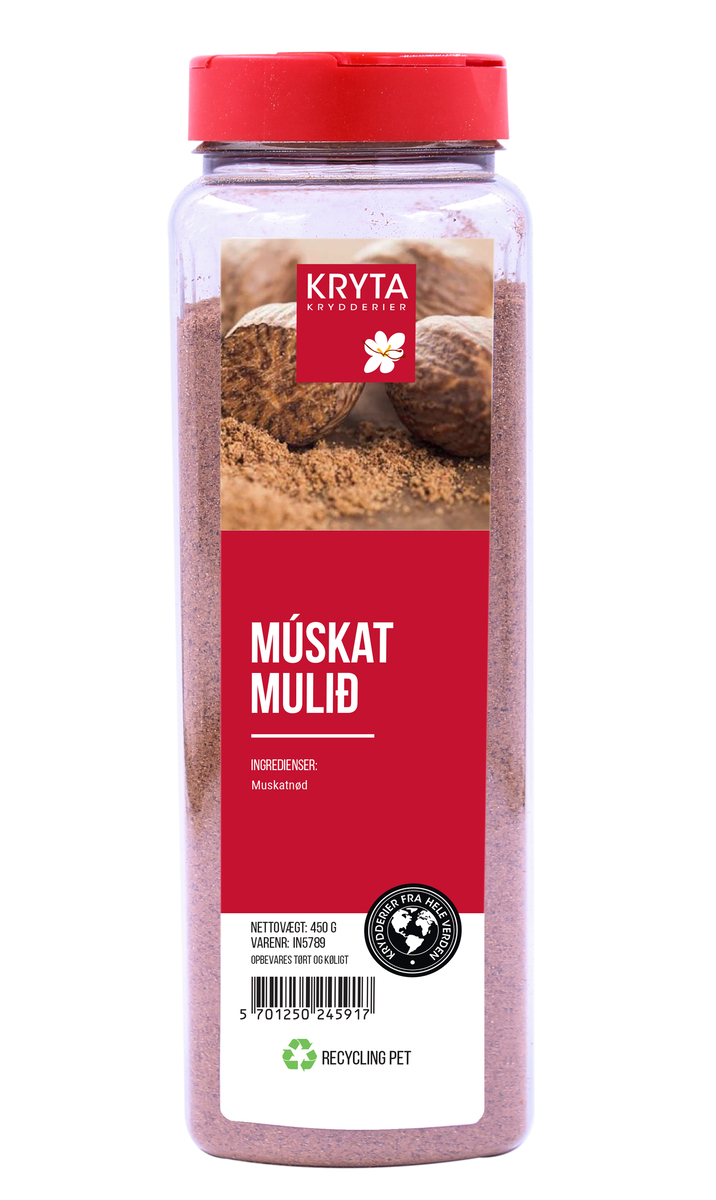Kryta Múskat malað - Muskatnød stødt 9x450gr