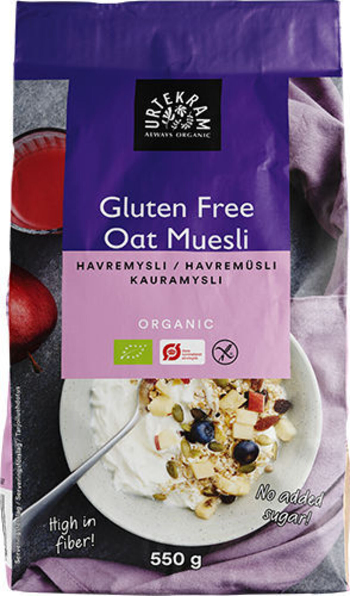 Urtekram lífrænt haframúslí 6x550g