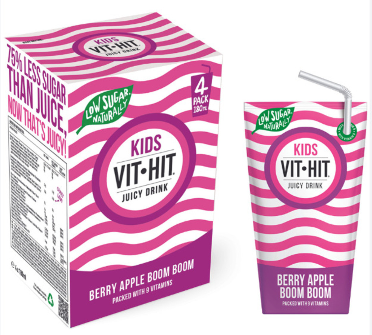 VITHIT Kids Berry Apple Boom Boom multipack 6x(4x180ml)