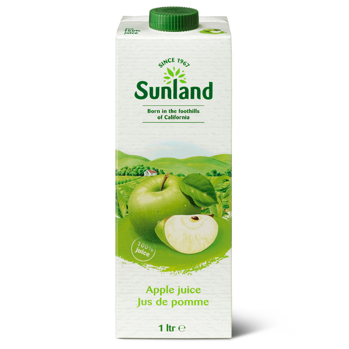 Sunland Eplasafi, 100% safi 12x1L